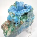 Shattuckite, Malachite, Quartz - image 1