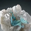Shattuckite on Quartz - image 2
