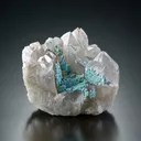 Shattuckite on Quartz - image 1