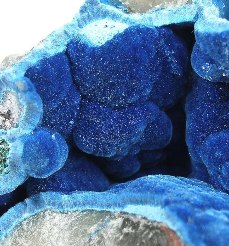 Shattuckite Pocket in Quartz - image 3