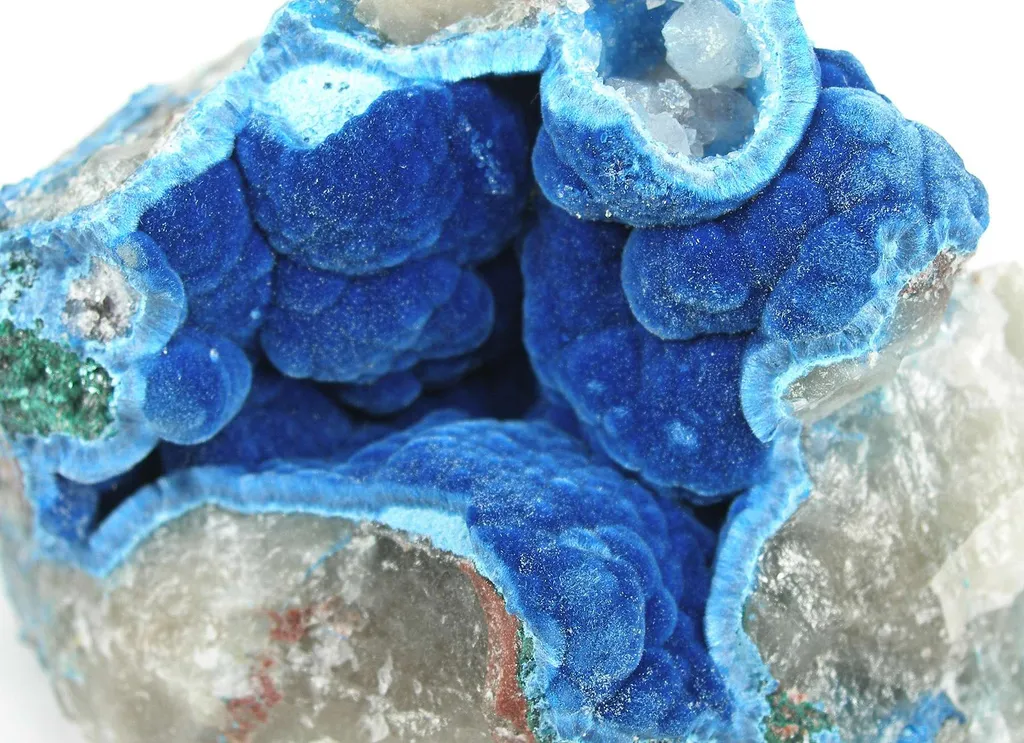 Shattuckite Pocket in Quartz - image 2