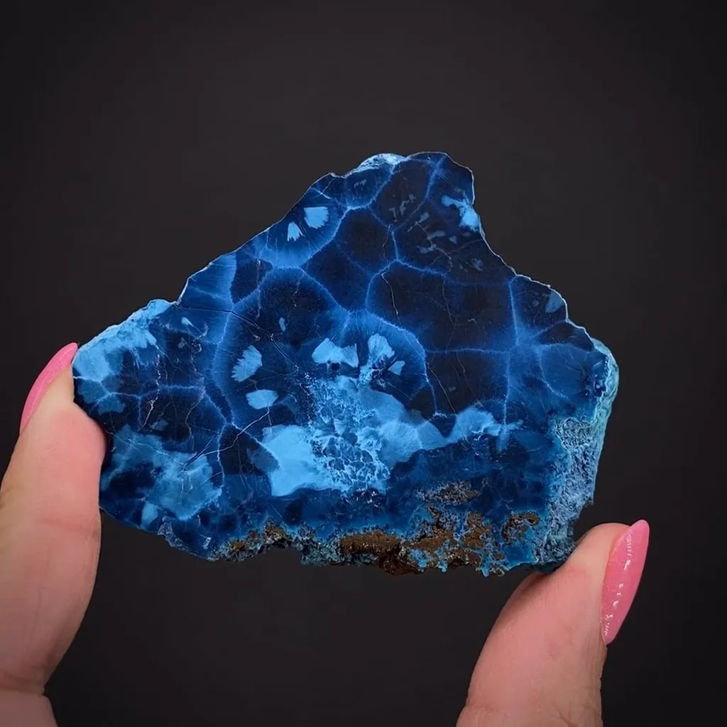 Shattuckite (polished slice) image