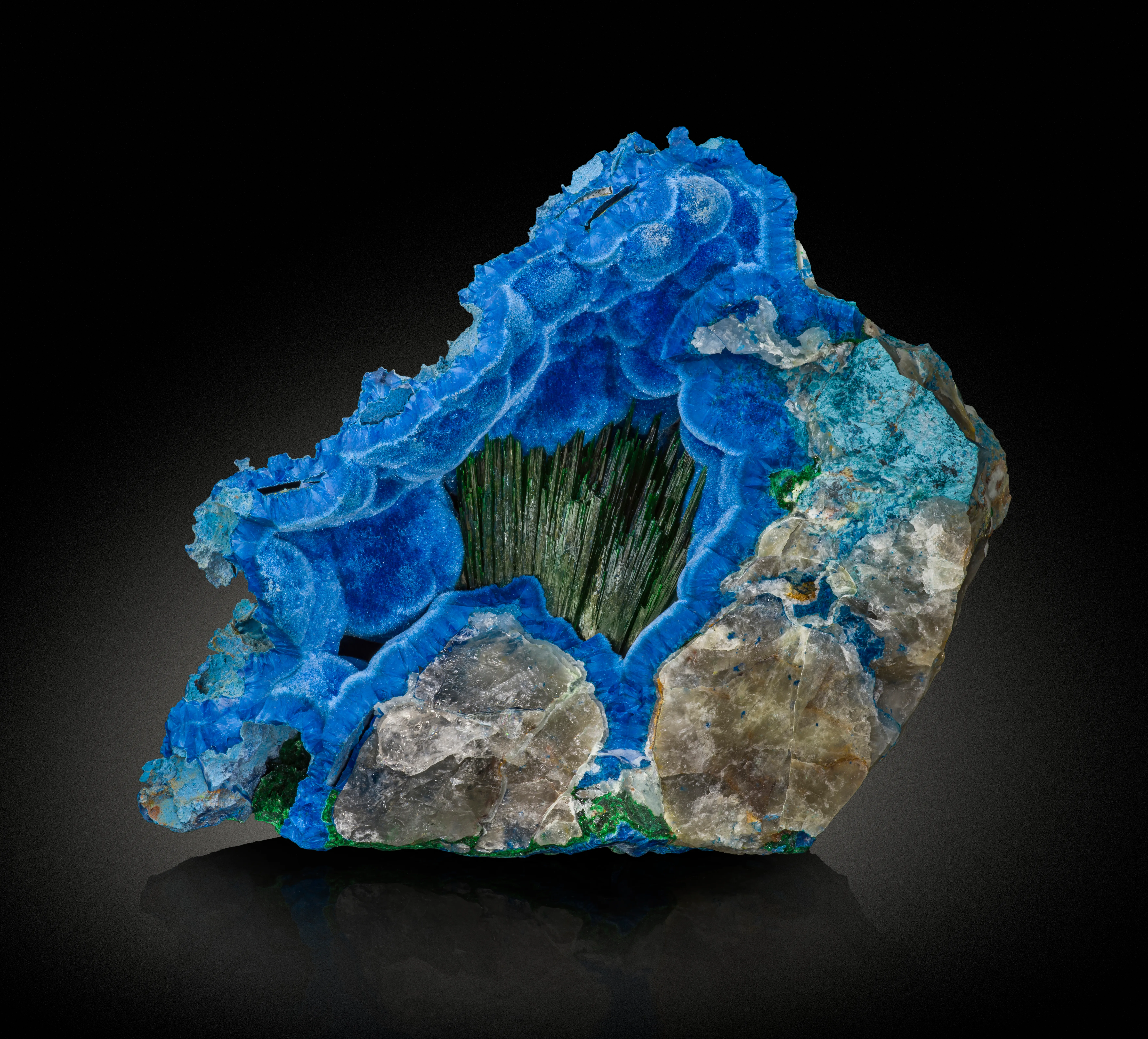 Shattuckite & Primary Malachite - image 1