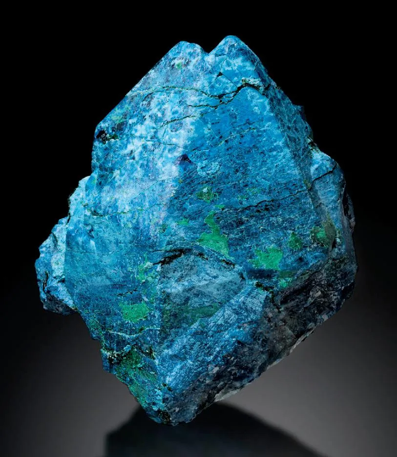 Shattuckite pseudomorph after Quartz image