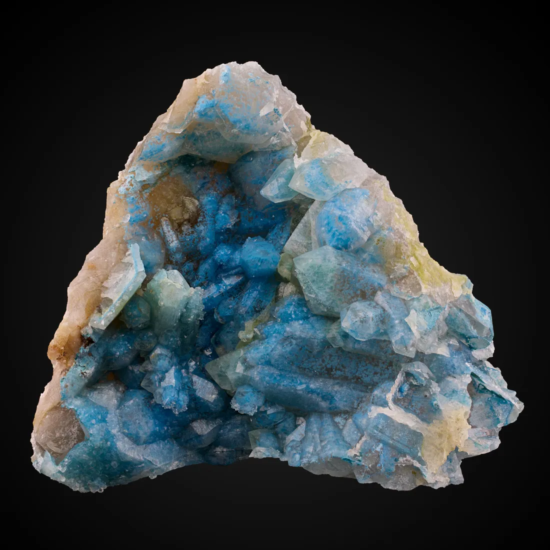 Shattuckite, Quartz - image 1