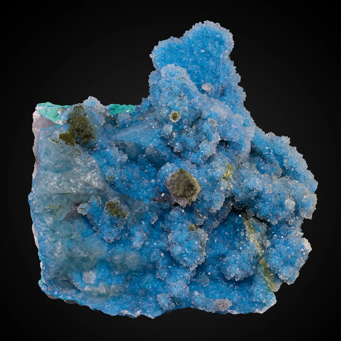Shattuckite, Quartz, Cerussite - image 1