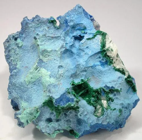Shattuckite, Quartz, Malachite - image 2