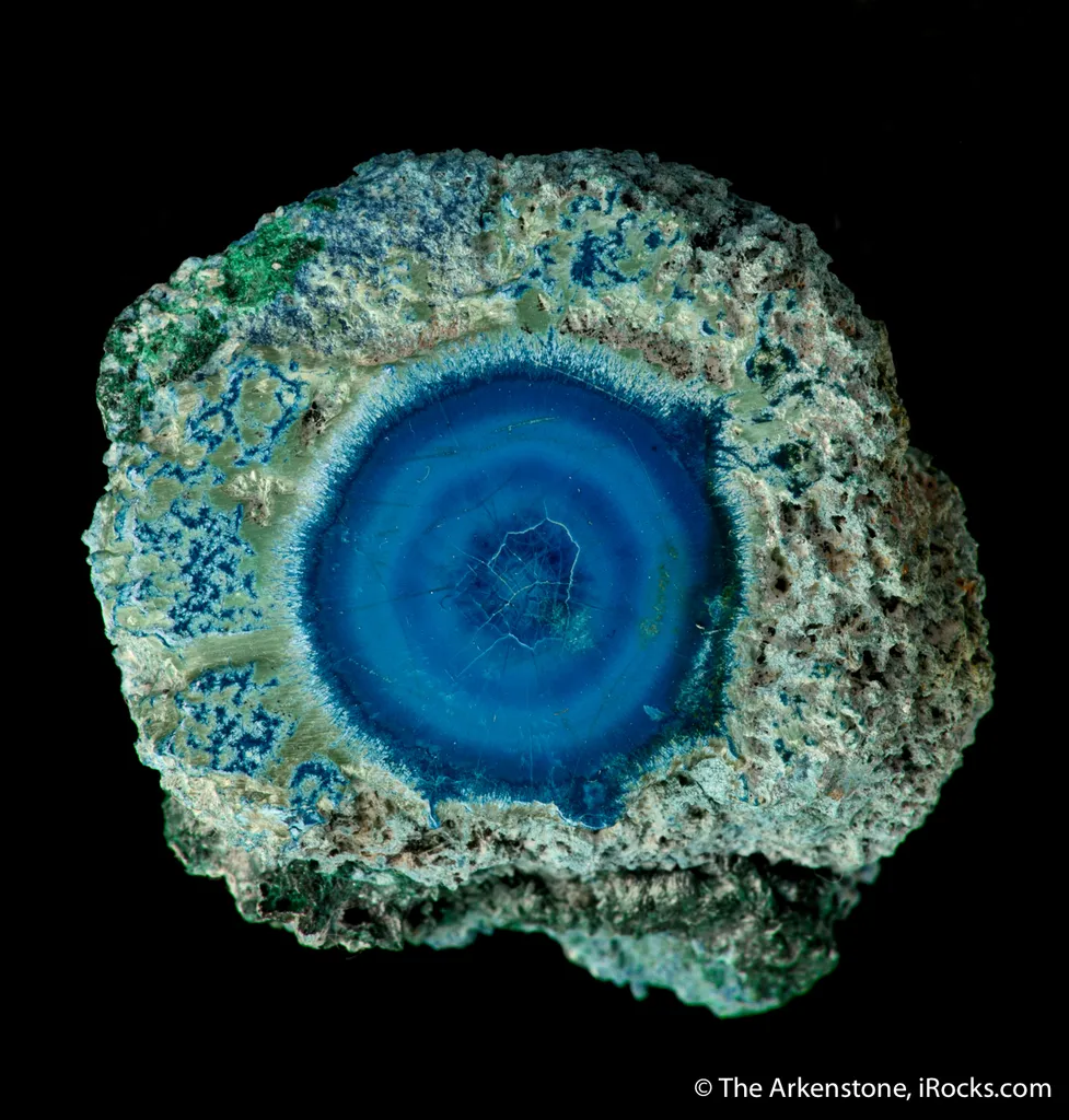 Shattuckite stalactite end cap image