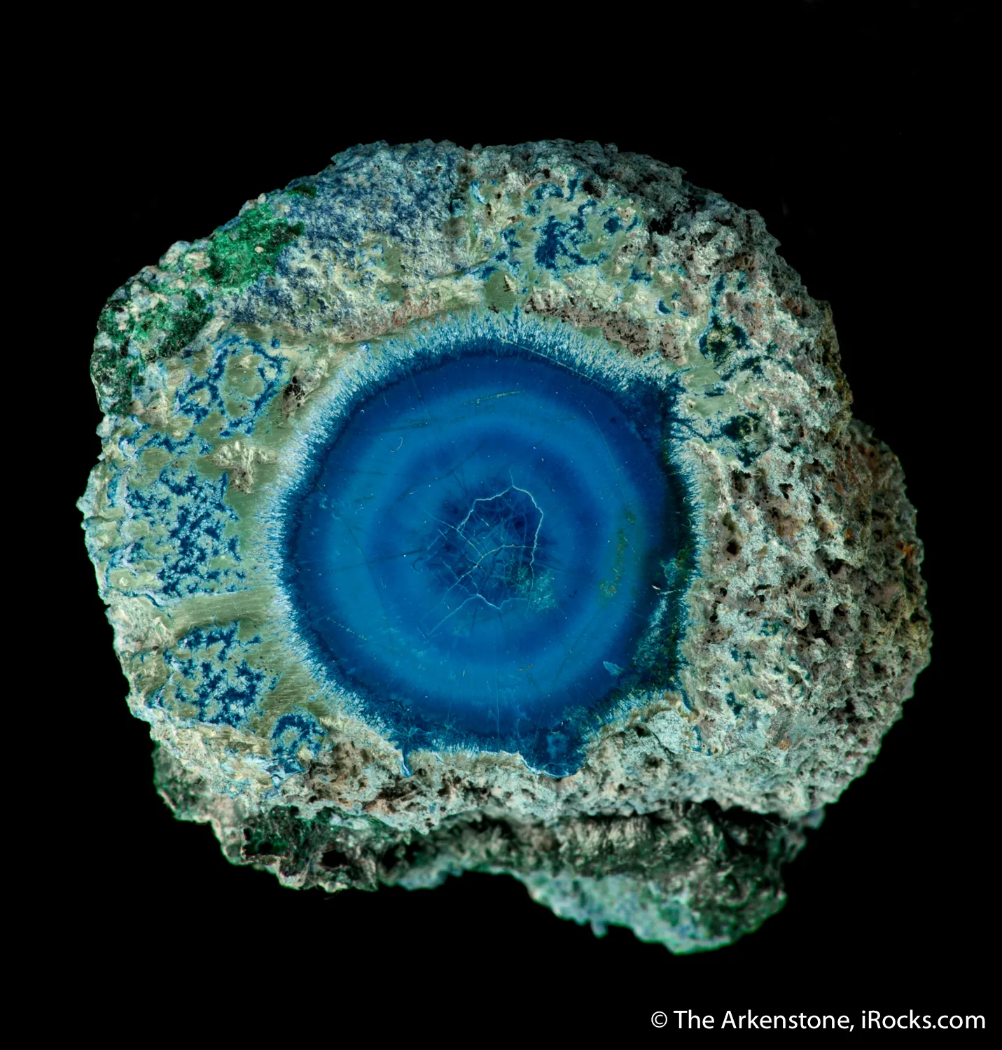 Shattuckite stalactite end cap - image 1
