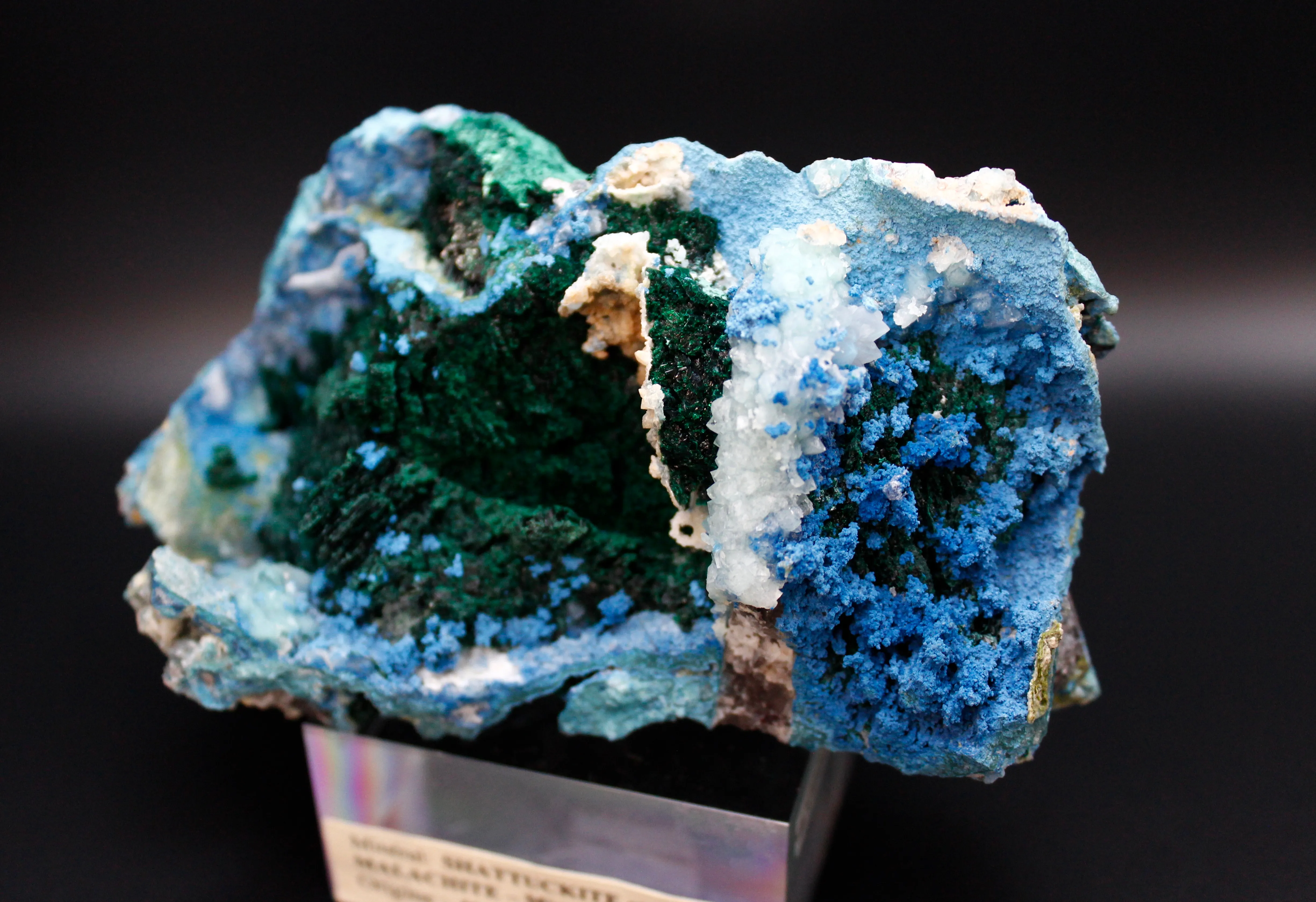 Shattuckite with Malachite - image 2