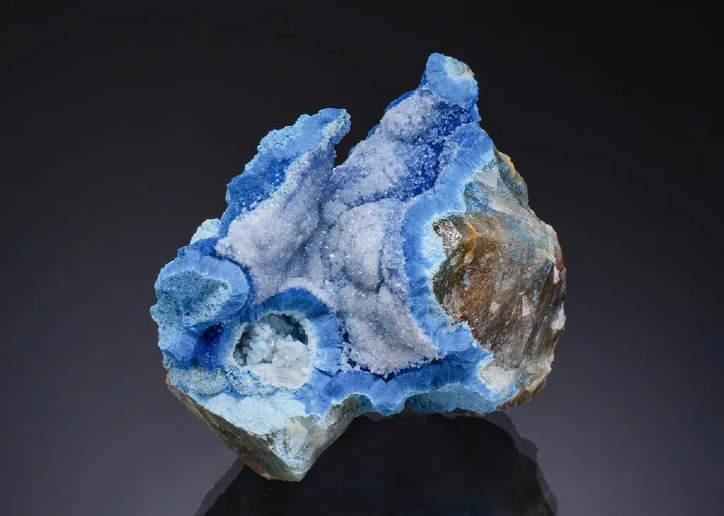 Shattuckite with Quartz