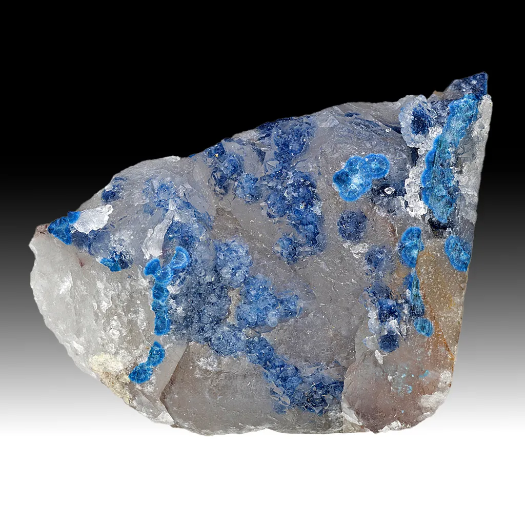 Shattuckite with Quartz image
