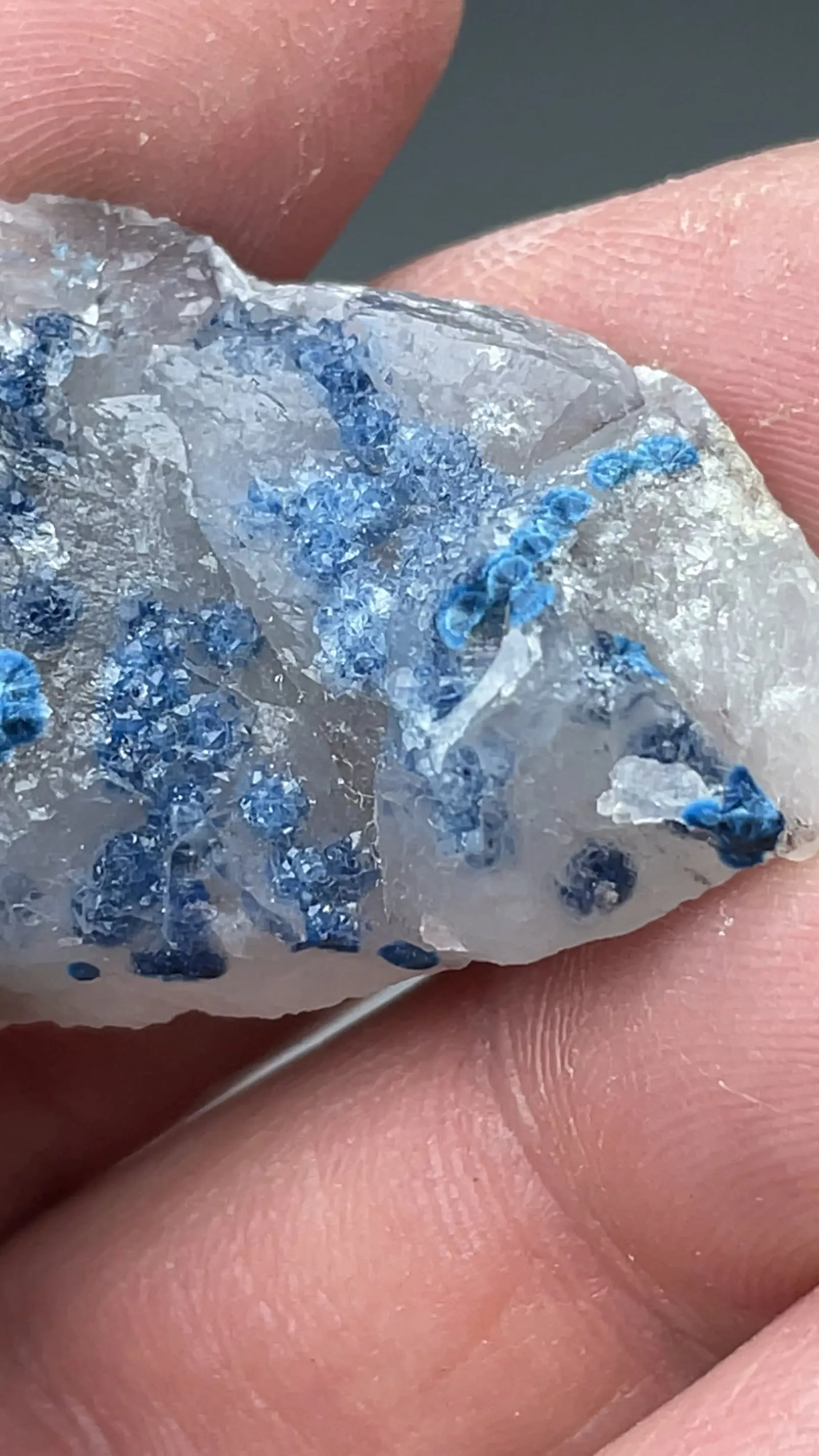 Shattuckite with Quartz - image 2