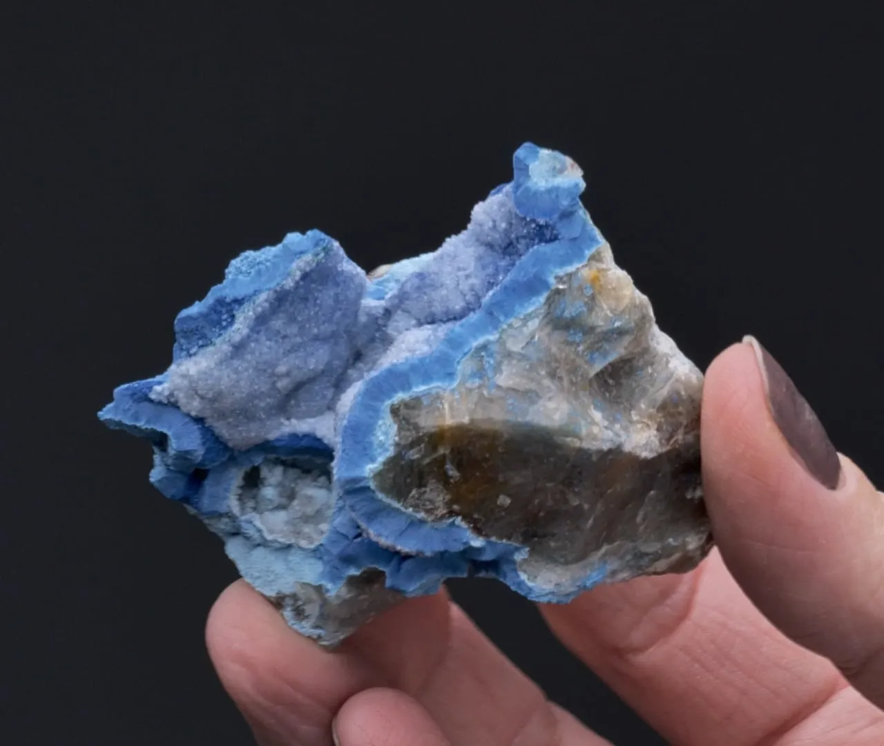Shattuckite with Quartz - image 2