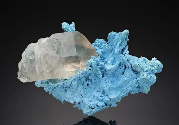 Shattuckite with Quartz - image 1