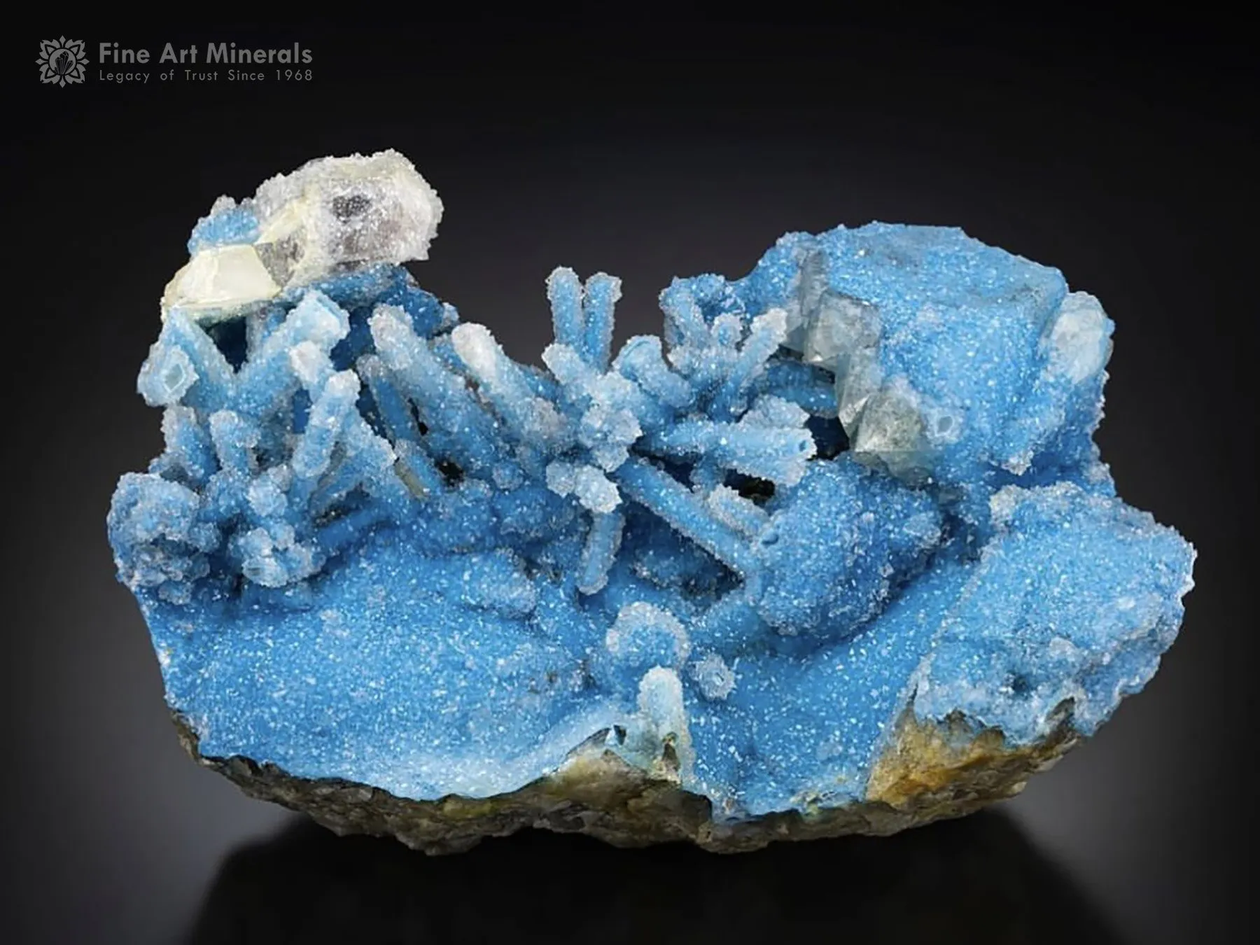 Shattuckite with Quartz from Arizona USA - image 1