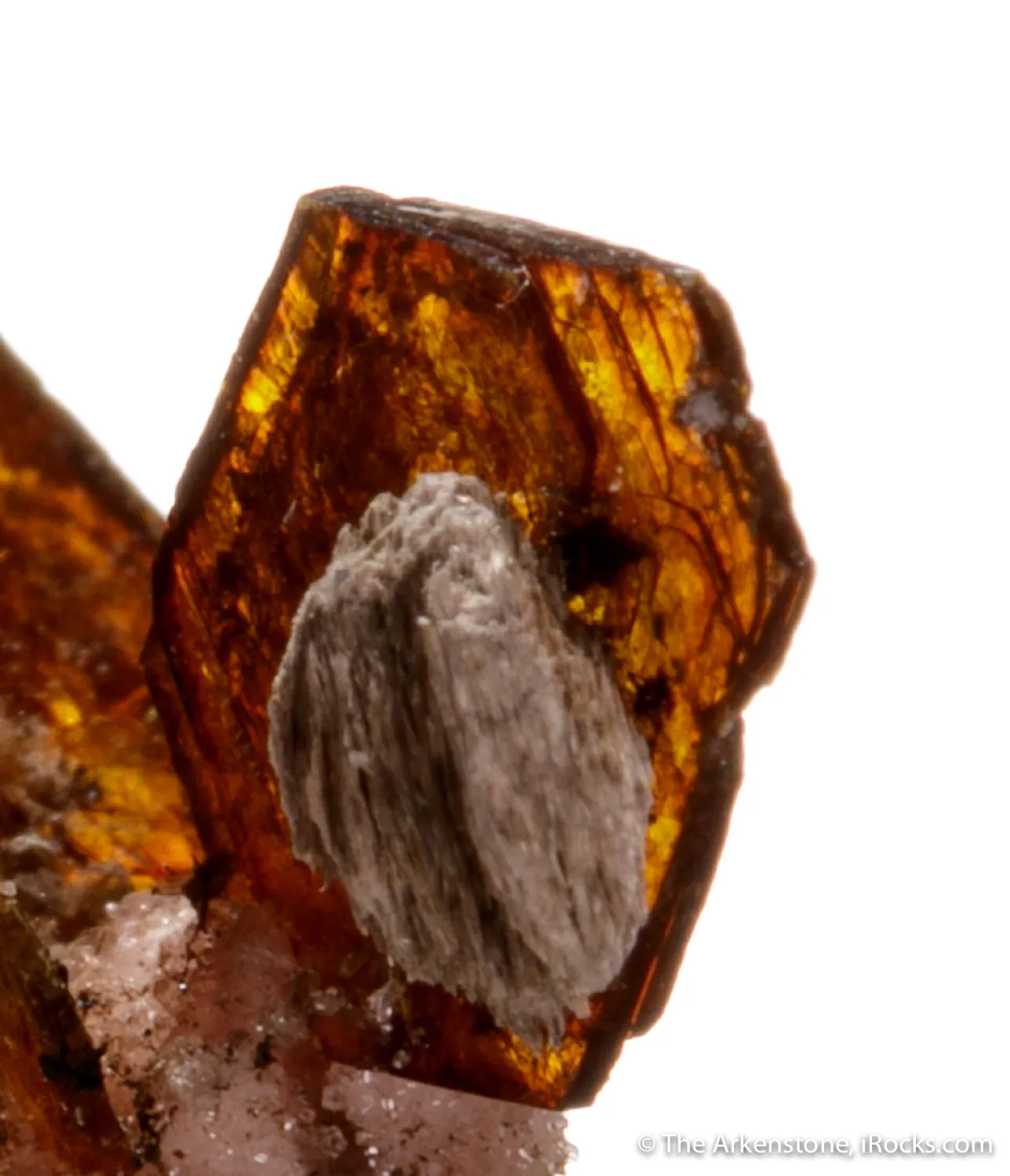 Shigaite on Rhodochrosite - image 4