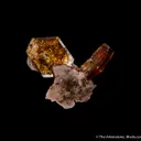 Shigaite on Rhodochrosite - image 3