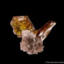 Shigaite on Rhodochrosite - image 1