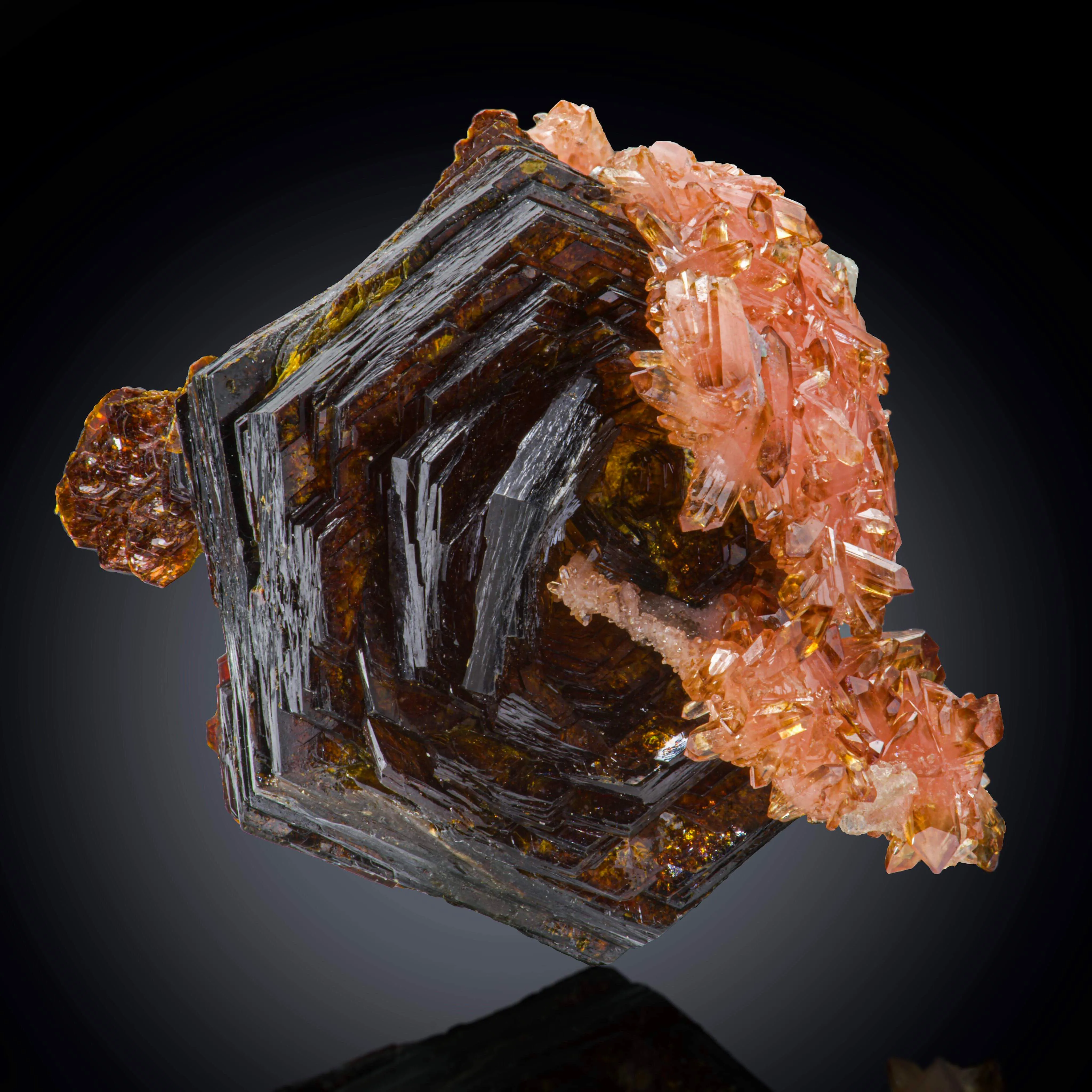 Shigaite with Rhodochrosite and Barite - image 1