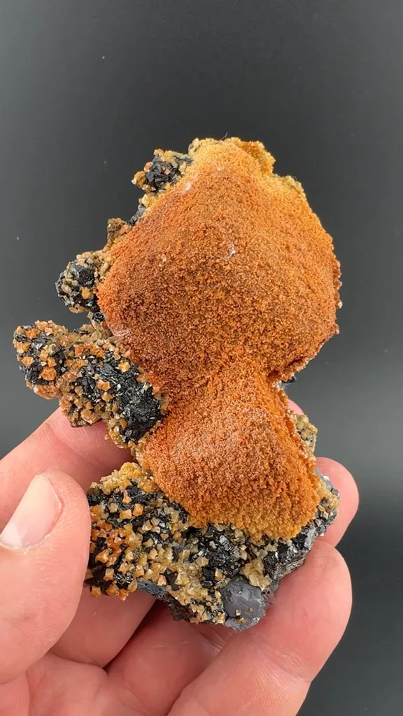 Siderite after Calcite with Sphalerite image