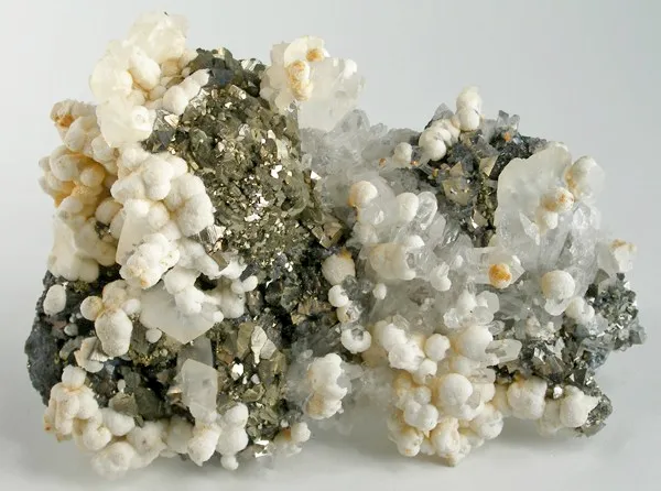 Siderite, Arsenopyrite, Pyrite, Quartz image