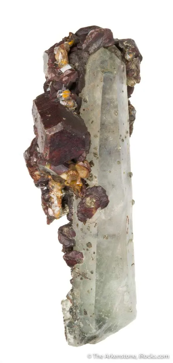 Siderite "Horse Tooth" on Quartz - image 1