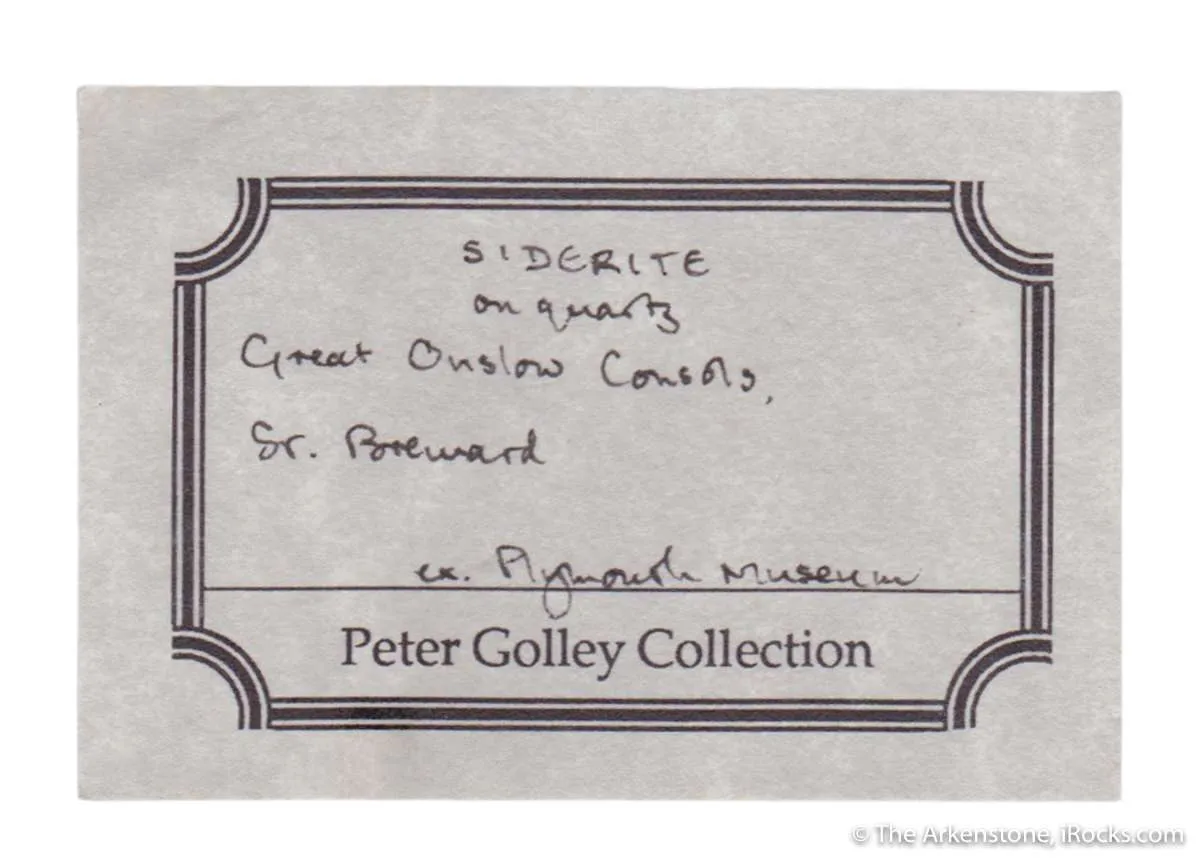 Siderite "Horse Tooth" on Quartz - image 8