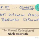 Siderite "Horse Tooth" on Quartz - image 6