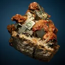 Siderite on Chalcopyrite and Pyrite - image 4