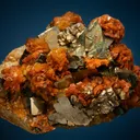 Siderite on Chalcopyrite and Pyrite - image 1
