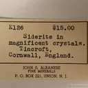 Siderite on Quartz - image 5