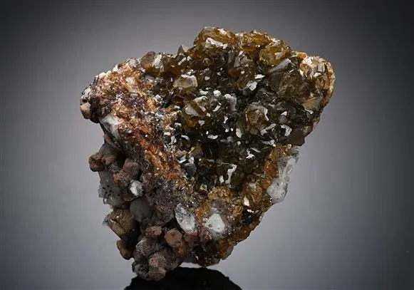 Siderite on Quartz image