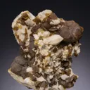 Siderite on Quartz with Chalcopyrite - image 1