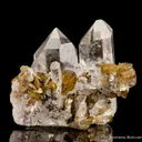 Siderite on Quartz, with Cubanite & Pyrrhotite - image 1