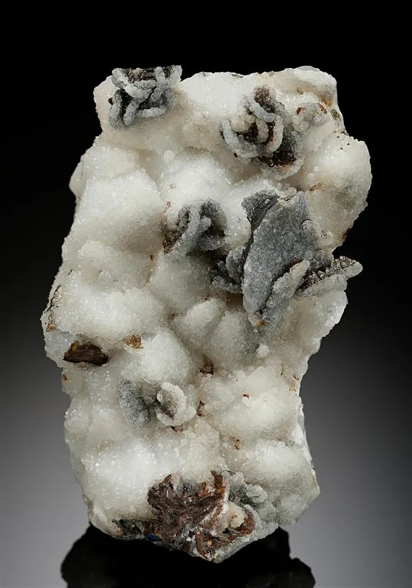 Siderite on Quartz with "FRANCOLITE" image