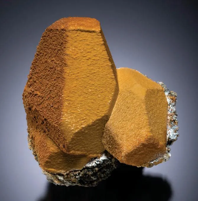 Siderite pseudomorphs after Calcite, Sphalerite - image 1