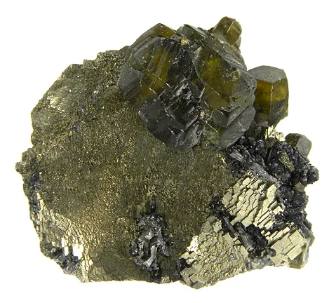 Siderite, Pyrite, Stannite image