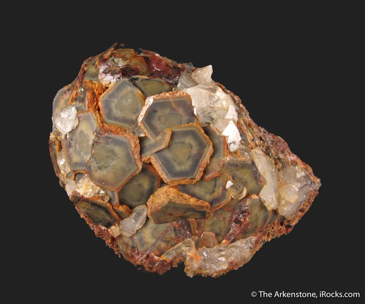 Siderite var. Chalybite with Quartz - image 2