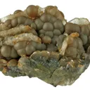 Siderite Var. Sphaerosiderite on Baryte - image 3