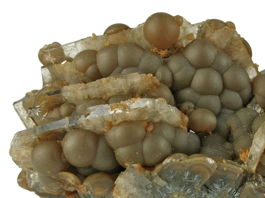 Siderite Var. Sphaerosiderite on Baryte - image 4