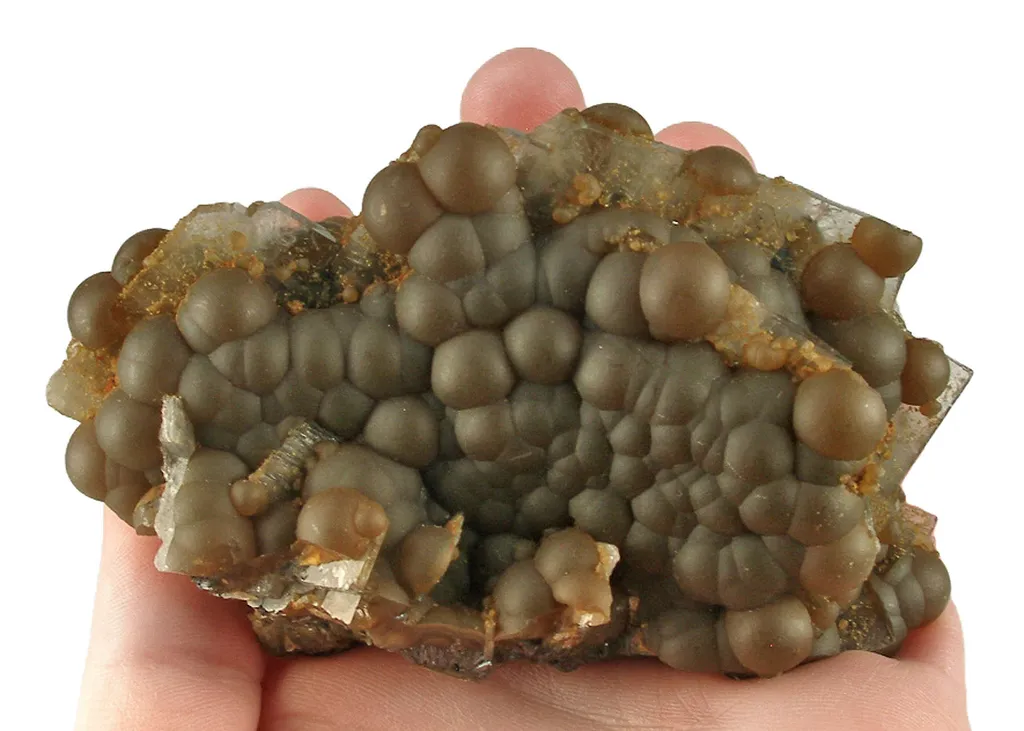Siderite Var. Sphaerosiderite on Baryte - image 5