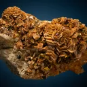Siderite with Chalcopyrite on Quartz - image 1