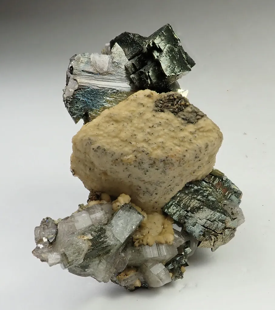 Siderite with Fluorapatite and Marcasite image