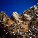 Siderite with Galena and Barite - image 2