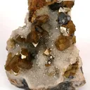 Siderite With Galena on Quartz - image 2