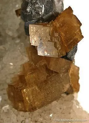 Siderite With Galena on Quartz - image 3