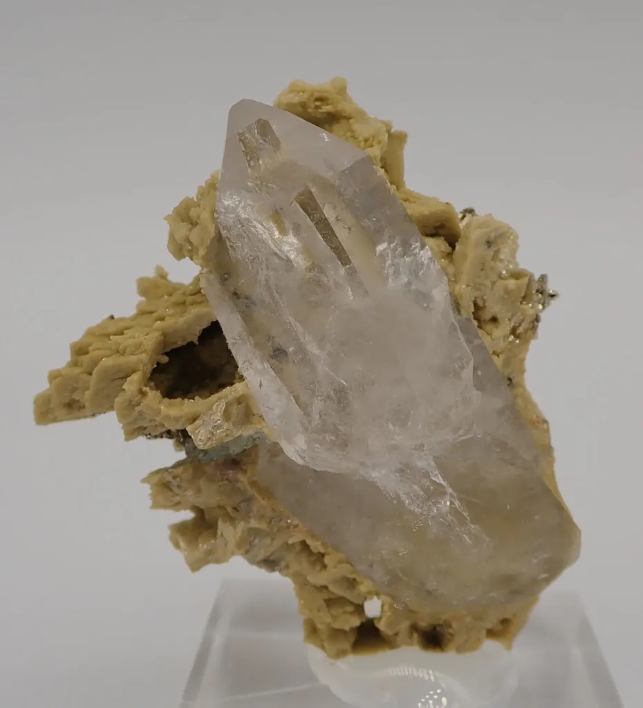 Siderite with Pyrite and Quartz image