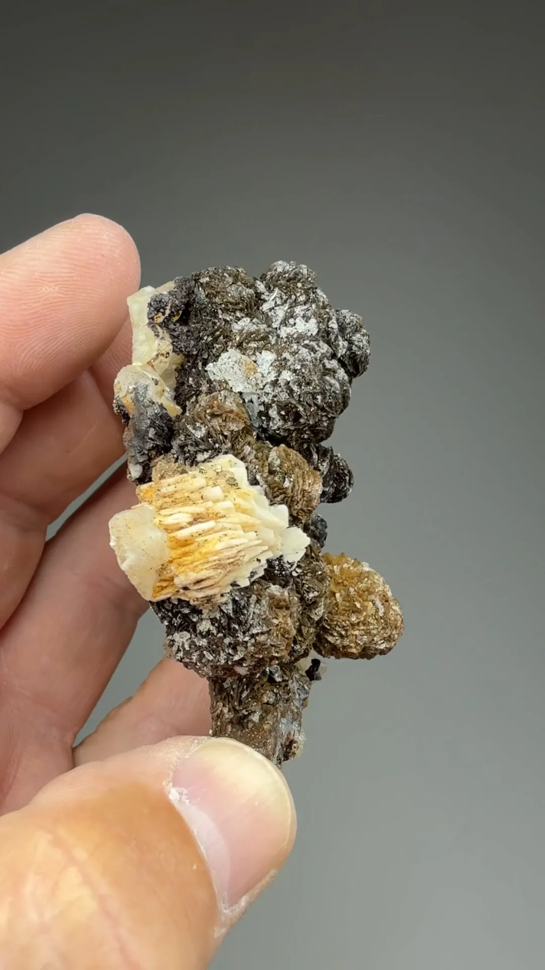 Siderite with Quartz, Barite - image 2