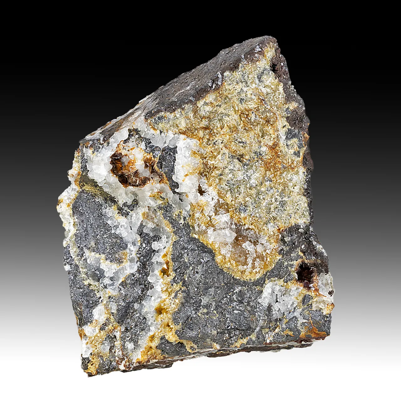 Siderite with Quartz, Sphalerite - image 1
